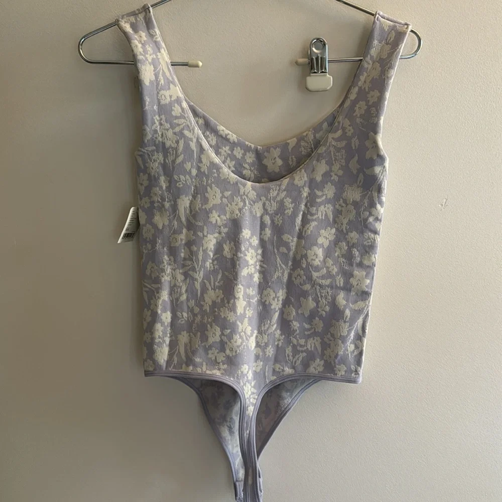 Free People Lavender Floral Bodysuit - Picture 5 of 6